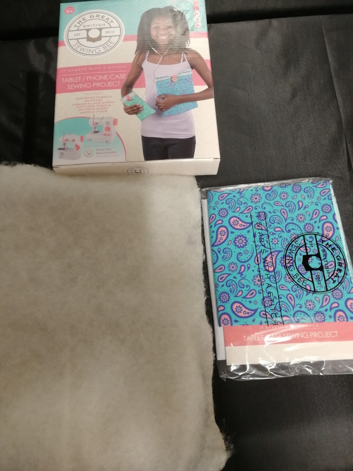 The Great British Sewing Bee Sew Your Own tablet phone case  Set Craft project