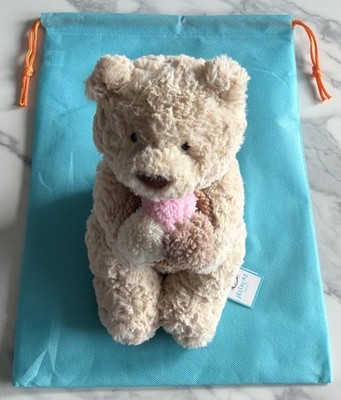 Jellycat Oatus Bär mit Eis New York FAO Schwarz Exklusiv & Tasche NEU