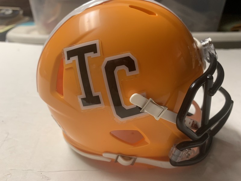 CFL HAMILTON TIGER CATS 1965-67 Riddell FOOTBALL MINI HELMET 