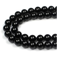 Perlen 8Mm Runde Onyx Perlen 45 StüCk Halbedelstein Schmuck Diy Armband Halsk...