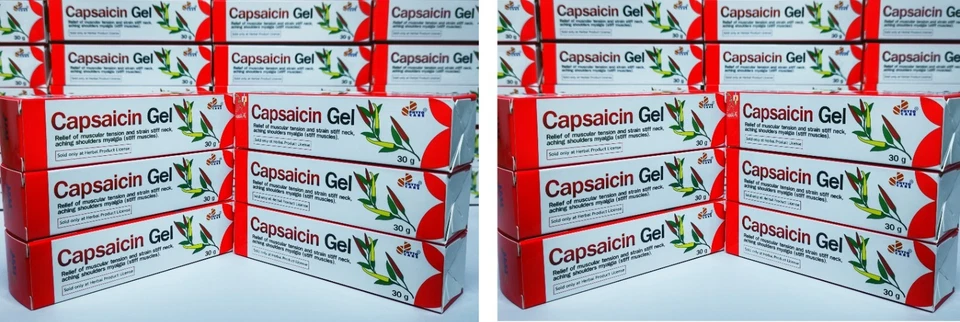 PHYTO CARE CAPSAICIN 12 x Tubes Capsaicin Hot Gel Osteoarthritis Rheumatoid Arthritis Pain Cream
