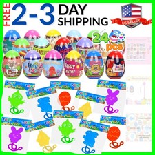 24pcs Prefilled Easter Eggs with Easter Sticky Hands Toy Inside for Kids Boys...