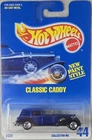 '35 Classic Caddy Hot Wheels Blue #44 1996 Blue Card 1935 Cadillac Diecast 1:64