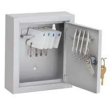 Key Box, Beige, Steel, Cam Lock, Powder Coated, 33J868