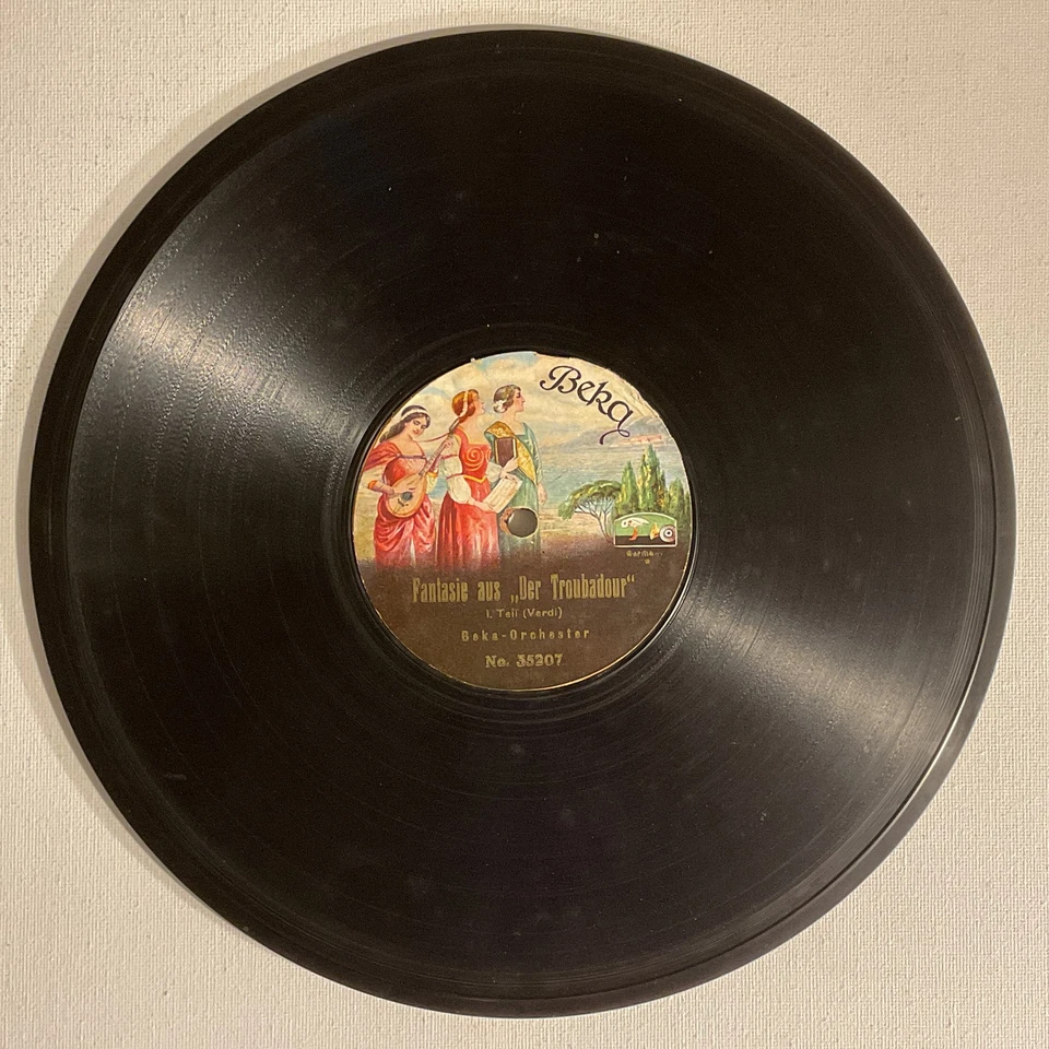 BEKA ORCHESTER Fantasie Aus Der Troubadour Germany BEKA Vintage 10" 78 RPM - Image 4 of 4