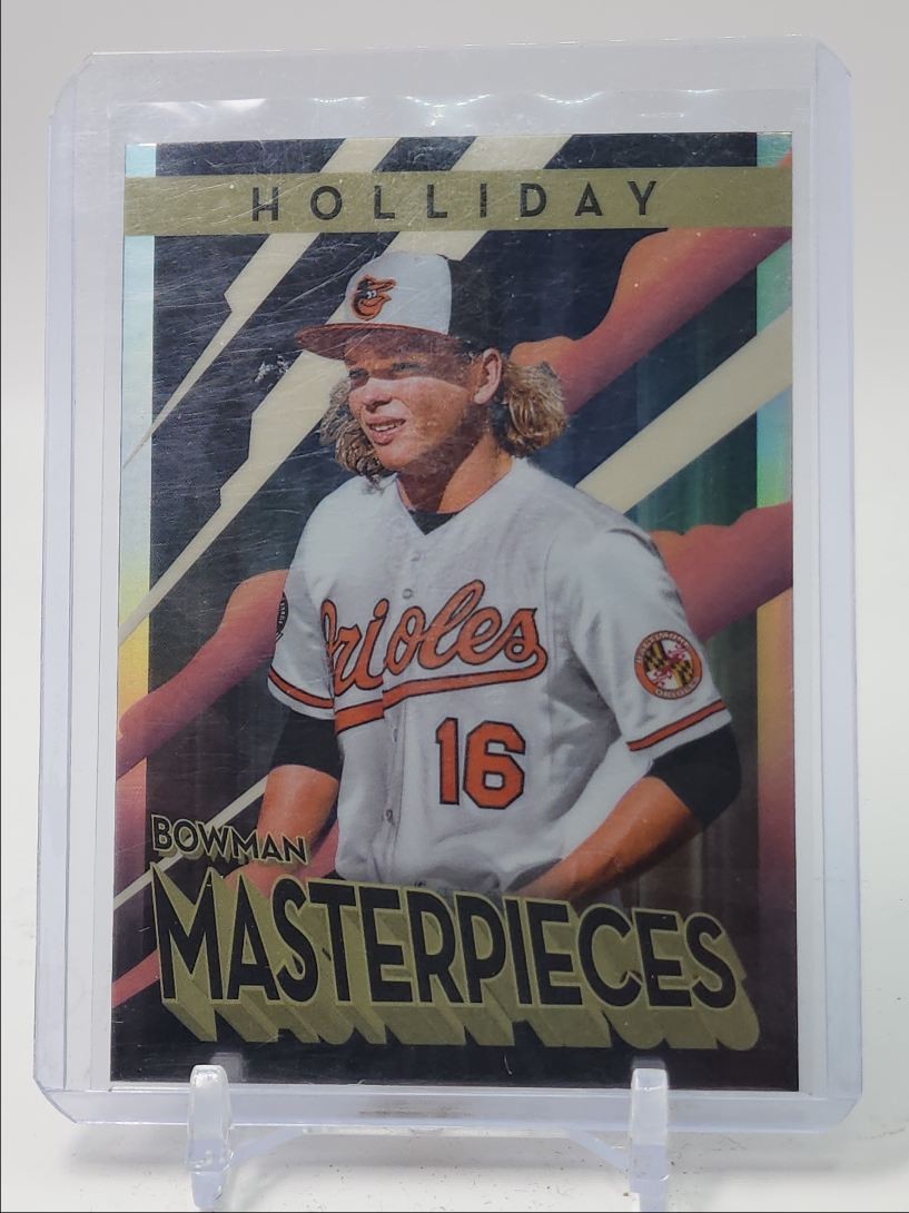 JACKSON HOLLIDAY 2022 BOWMAN'S BEST BOWMAN MASTERPIECES ORIOLES Q5556