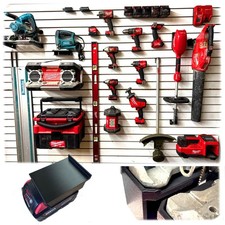 For Milwaukee M18/M18 Fuel Custom Slat wall Mount Tool Holder, Storage Organizer