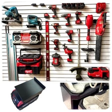 For Milwaukee M18/M18 Fuel Custom Slat wall Mount Tool Holder, Storage Organizer