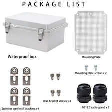 Outdoor Waterproof Electrical Box Junction Box Weatherproof IP67 ABS Plastic