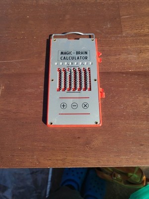 Vintage Pacific  Calculator Stylus Add Subtract Multiply Magic Brain No Pen