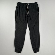 Vuori Ponto Mens Performance Pants Size M Heather Gray Joggers