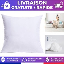 MIULEE Coussin de Garnissage 40x40 cm Blanc, Coussin Décoratif pour Canapé et