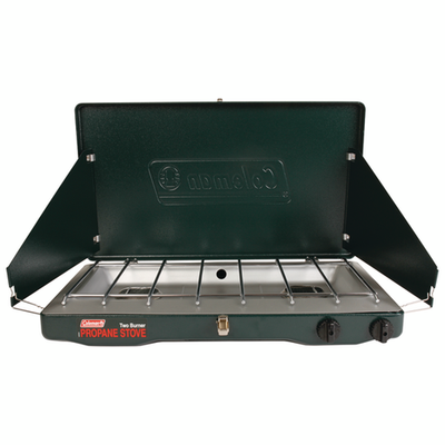 #ad Coleman Brand Matchlight 10000 BTU 2 Burner Propane Stove Black Camping Outdoor $65.00