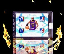 Exquisite Panini LeBron 2024 Flawless Quad LOGOMAN Patches Platinum A True #1/1