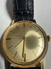 Timex Vintage 1967 Wafer Thin 33MM Florentine Bezel Runs Good