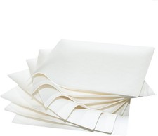50ct Small 5.9'' Square White Sugarcane Mini Appetizer Plates  Compostable 