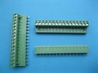 24 pcs 5.08mm Straight 16 way/pin Screw Terminal Block Connector Green Pluggable