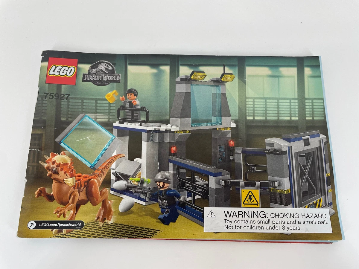 Lego Jurassic World Stygimoloch Breakout 75927 Instruction