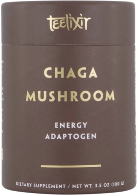 Organic Chaga Mushroom Antioxidant Adaptogen 100g Teelixir
