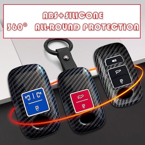Fit Daihatsu Toyota Yaris Cross Ativ Raize Veloz Carbon Fiber Key Fob Cover Case - Picture 7 of 11