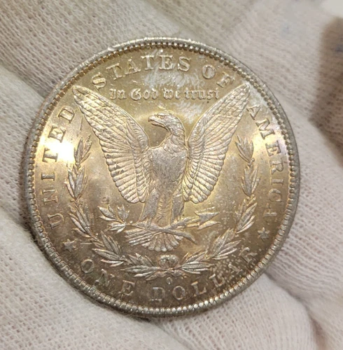 1884-O Morgan Silver Dollar GEM BU++, Red & Gold Natural Toning with VIDEO #TM7