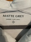 EUC MENS LARGE MATTE GREY GOLF SHIRT POLO — photo 3