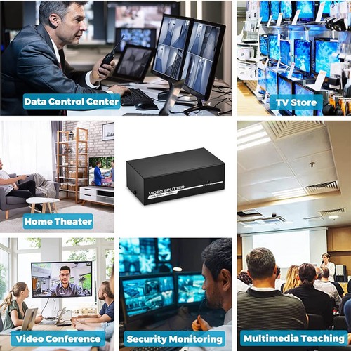 DC 5V 1A 4 Port VGA Splitter 1 in 4 out VGA Video HD 200MHz Support 720P/1080P - Picture 12 of 12