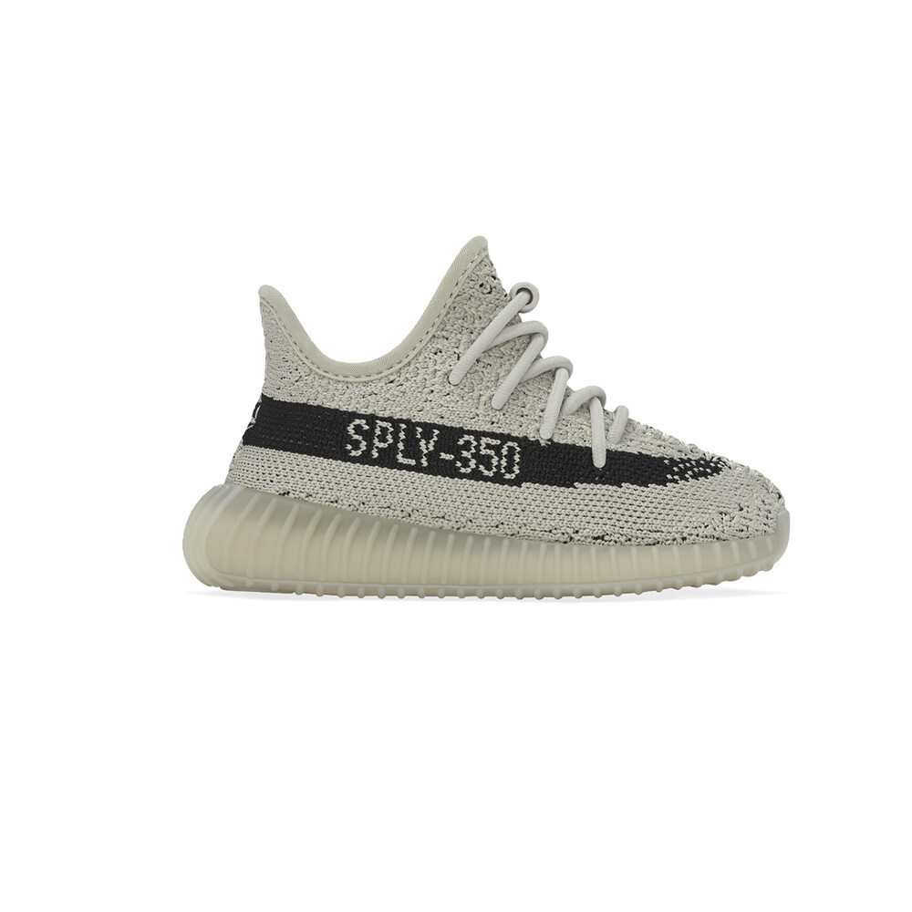 adidas Yeezy Boost 350 V2 слипоны для мальчиков Серые кроссовки Повседневная обувь HP787