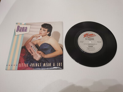 dana little things mean a lot 7'' vinyl record very good condition