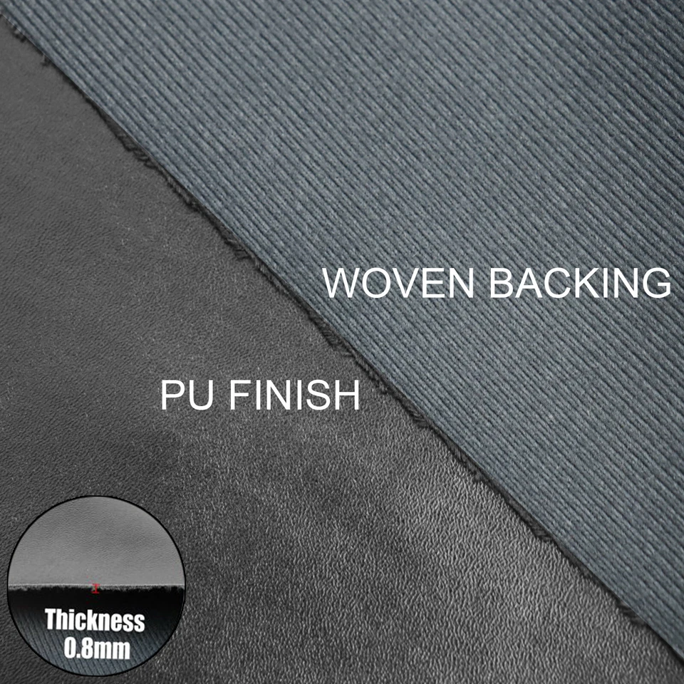 Tela de vinilo de cuero PU por yarda 54" de ancho tapicería cubierta de asiento de barco al aire libre Foto 2 de 4