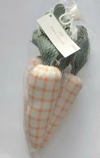 Target Bullseye Playground Easter Carrots Bowl Fillers Orange & White Stripes 9"