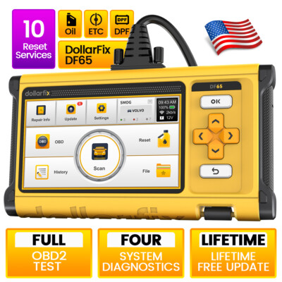 Check Engine OBD2 Scanner Transmission ABS SRS Code Reader Diagnostic Tool DF65 