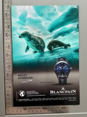Blancpain Fifty Fathoms Bathyscape Original Watch Advert Werbung 2016 Reklame