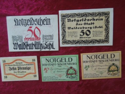 tonko　5 J5482 Germany NOTGELD 1920 WADLENBURG 5 X UNC | eBay