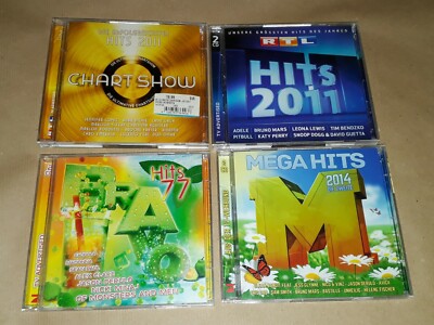 RTL Hits 2011 MEGA Hits 2014 Bravo Hits 77 Chart Show Konvolut Doppel-CD 8 CD's