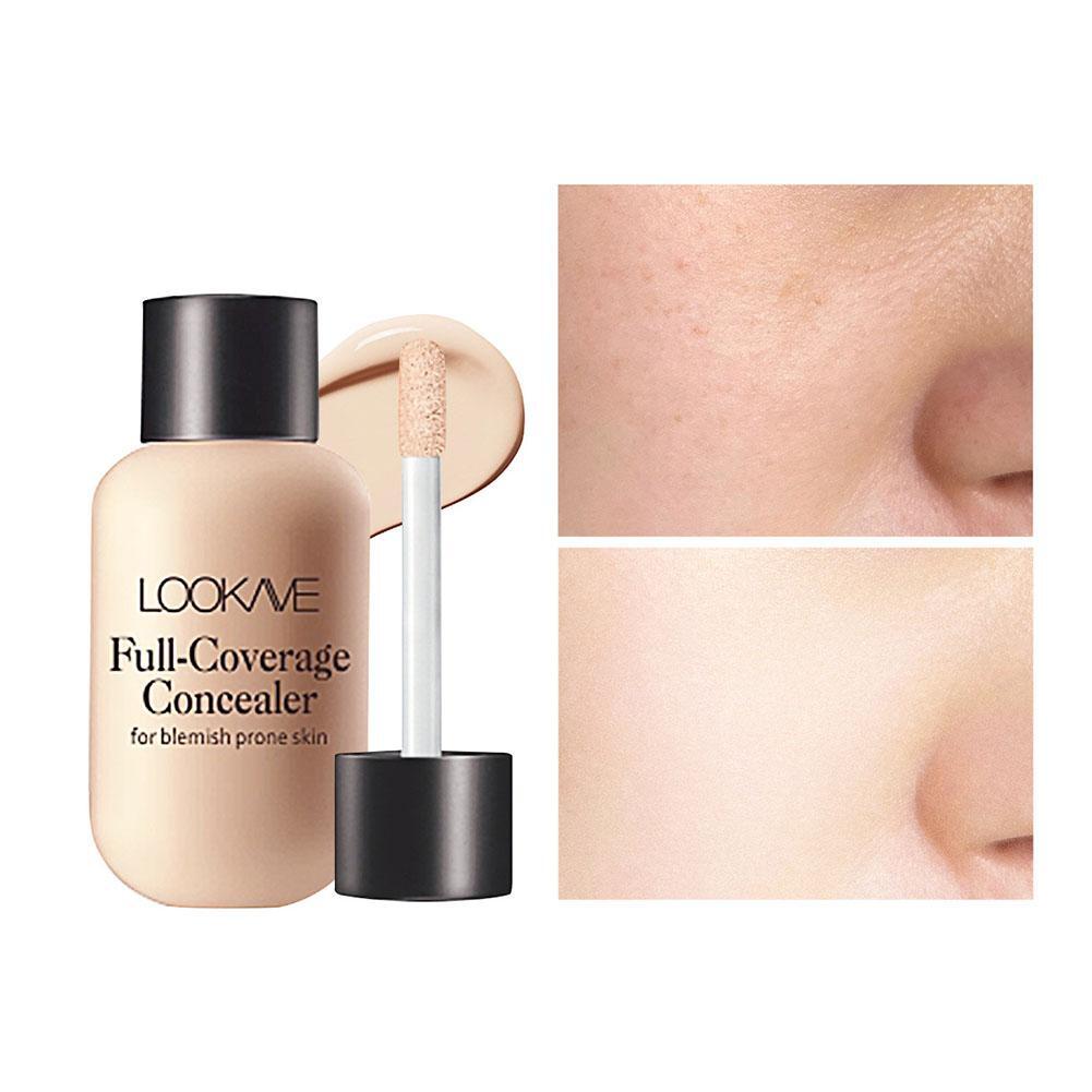 Corrector Líquido Cubierta Completa Crema Maquillaje 12ML Base Facial Impermeable N2 Q6T2
