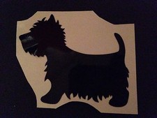 x2 Yorkshire Terrier Yorky vinyle autocollant décalcomanie vin paillettes verre bricolage cadeau