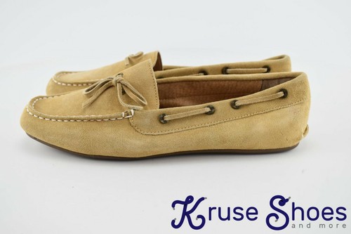 Lands' End Women's Joanne Classic "Tan" Suede Driving Mocs Size 11B - Picture 5 of 11