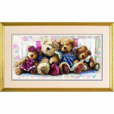 DIMENSIONS GOLD ''A ROW OF LOVE''CROSS STITCH KIT  Kreuzstich-Stickpackung 46x23 C