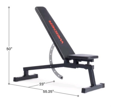 Adjustable Bench With 14 Positions 410 Lbs Weight Limit Capacity Gym Equipment 