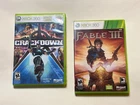 2 Game Lot Crackdown + Fable III Complete Microsoft Games crack down Xbox 360 3