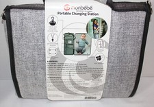 MONBEBE Portable Baby Changing Station Grey 25" X 15" Fold and Go  300A