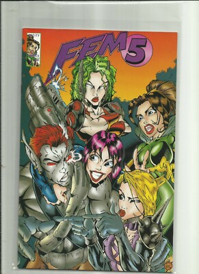 Fem 5  . # 1D  . (Entity Comics) .
