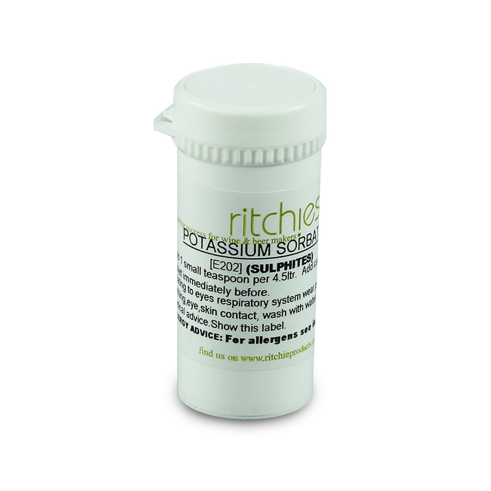 Ritchies Potassium Sorbate - 25g Tub