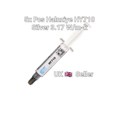 5 Stück HY710 5g Silber Wärmeleitpaste 3,17W/m-k für CPU VGA LED Chipsatz
