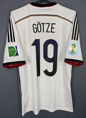 MEN'S MARIO GOTZE GERMANY NATIONAL 2013/2014 SOCCER FOOTBALL SHIRT