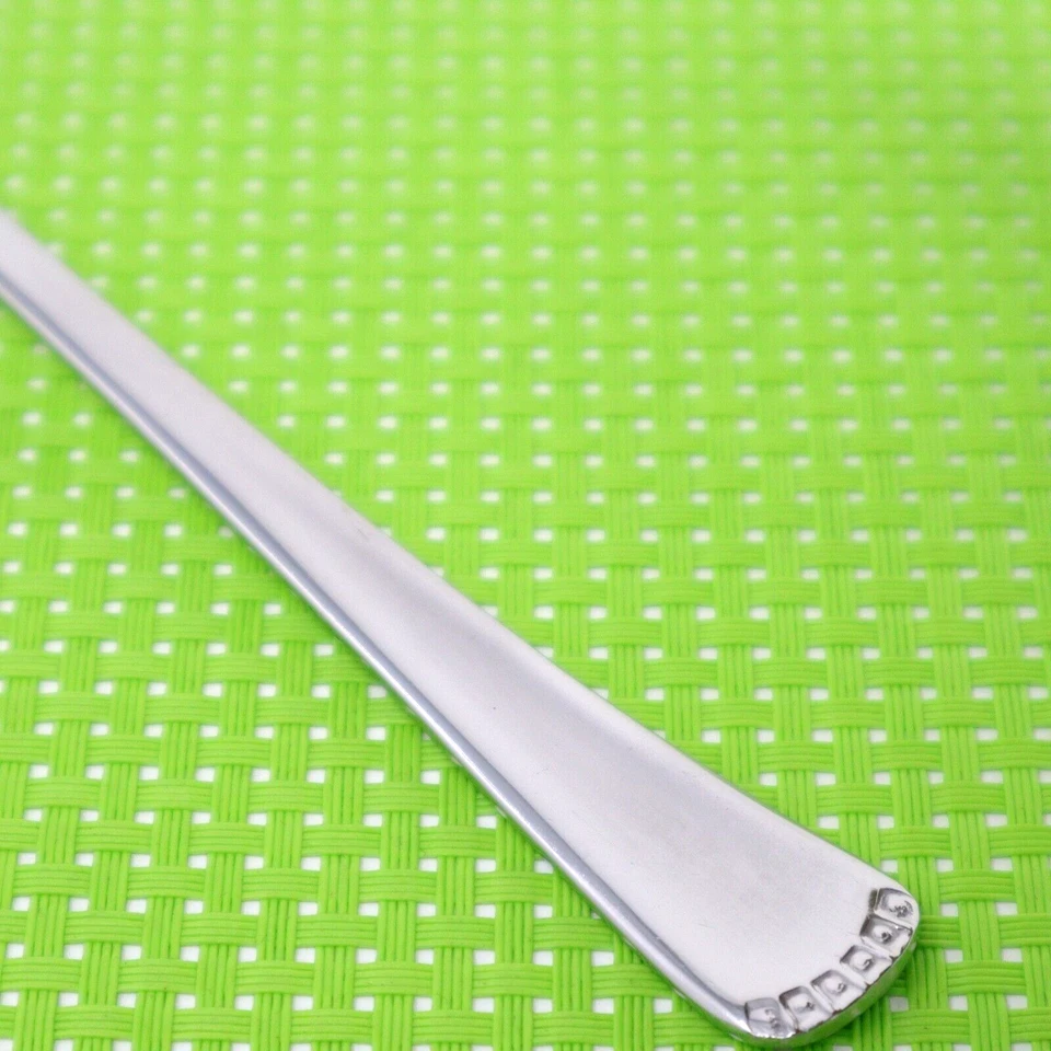 INOX 18/10 Stainless Flatware Dinner Fork 7 3/4" Glossy Lion Back Stamp HTF Foto 2 de 4