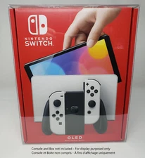 BOX PROTECTOR FOR NINTENDO SWITCH OLED CONSOLE CLEAR PLASTIC CASE