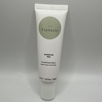 Flanerie Water Lily PHA Pore Refining Exfoliator 1.52oz/45ml - NEW & Sealed