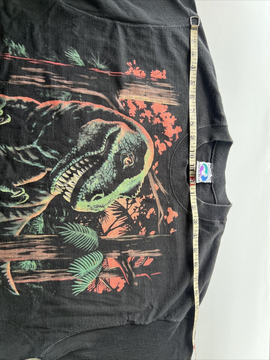Vintage 1996 Liquid Blue Dinosaur 🦖 Front/Back Print XL Unisex